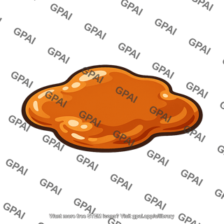 Brown viscous puddle
