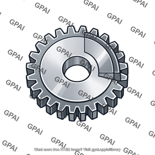 Case hardened spur gear
