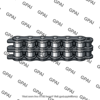 Three strand roller chain