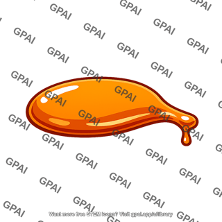 Amber liquid blob