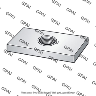 Aluminum plate threaded hole