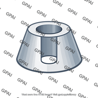 Hollow conical frustum