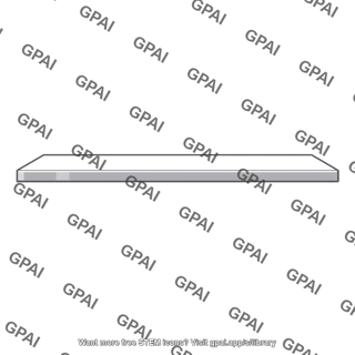 Rectangular plate bottom edge