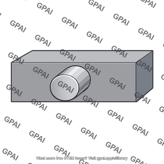 Pin fitted in hole
