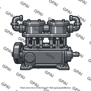 Reciprocating pump two cylinder