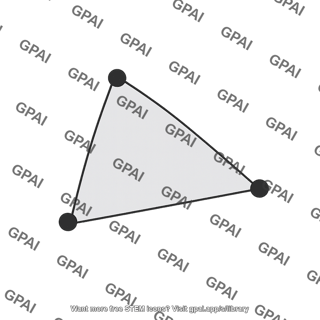 Plane stress triangular element deformed