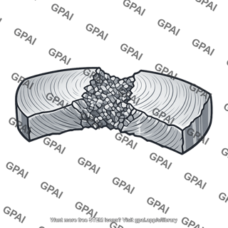 Fatigue fracture surface final rupture