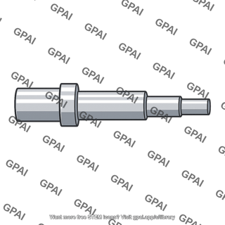 Stepped shaft machine component
