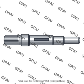 Output shaft with keyway