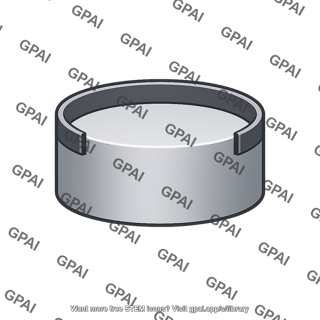 Metallic cylindrical shell