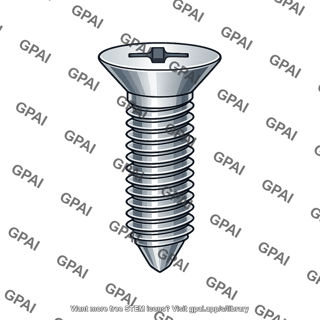 Flat head screw
