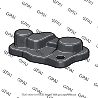 Molded plastic part
