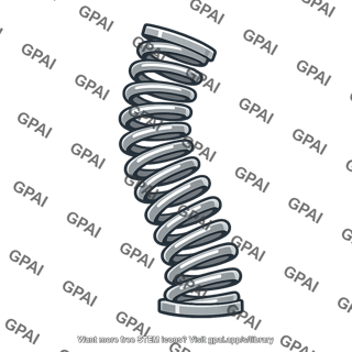 Buckled compression spring