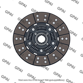 Clutch disc front view