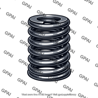 Automotive engine valve spring