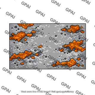 Corroded metal surface