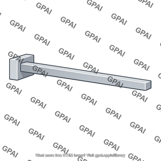 Cantilevered square rod