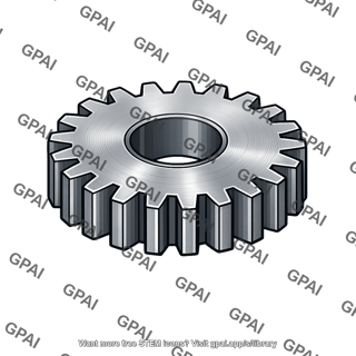 Milled tooth spur gear