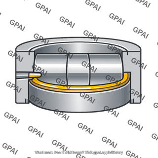 Circumferential groove pressure fed bearing