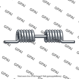 Helical coil torsion spring double bodied