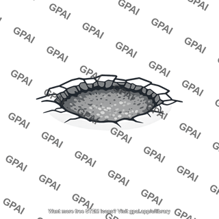 Surface fatigue pit