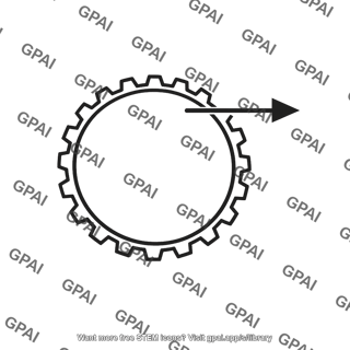 Tangential force arrow