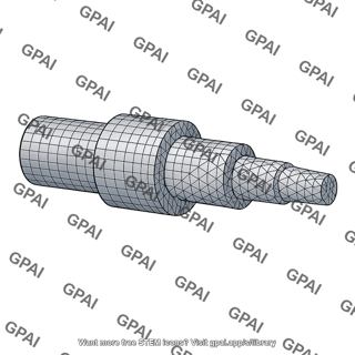 Solid fea model step shaft