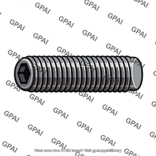 Socket setscrew flat point
