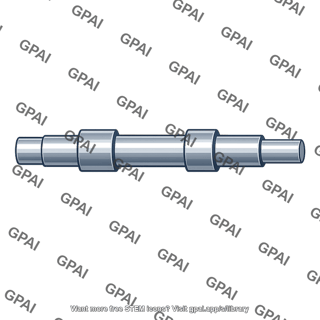 Rotating shaft stepped