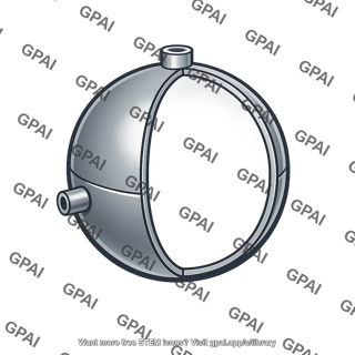 Spherical pressure vessel thin wall