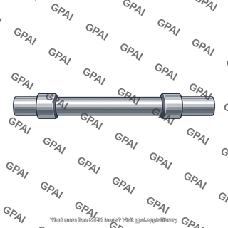 Stepped solid steel shaft