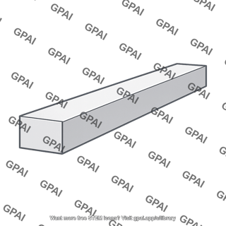 Beam rectangular cross section 3d