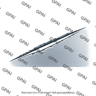 Silvery gray deep scratch surface