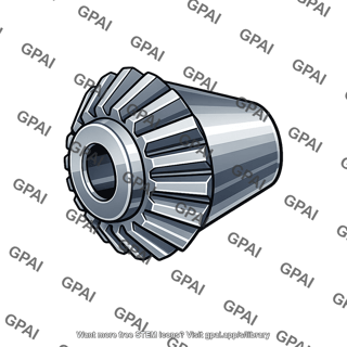 Straight bevel pinion