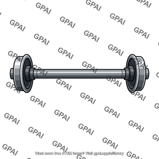 Rail axle