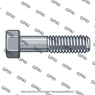 Steel hex bolt