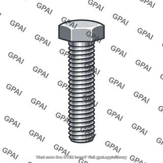 Hex head machine screw trimmed