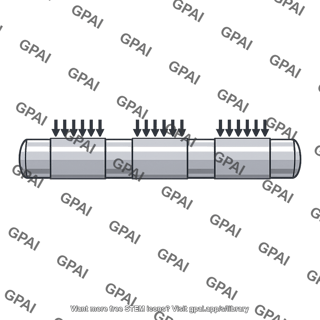 Distributed bearing load on pin