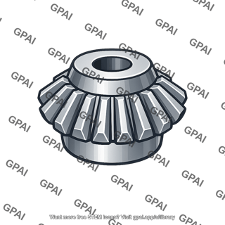 Straight bevel pinion crowned