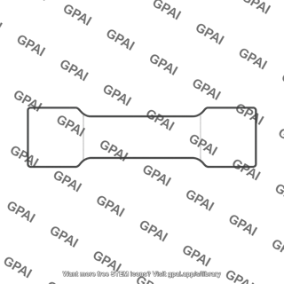 Rectangular filleted bar compression