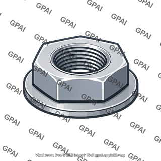 Washer face hexagonal nut
