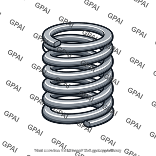 Helical coil compression spring