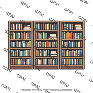 Bookshelves with books