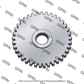 Spur gear 150 mm pitch diameter