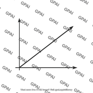 Coordinate system with diagonal line