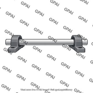 Shaft in bearings