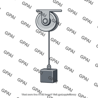 Weighted idler pulley