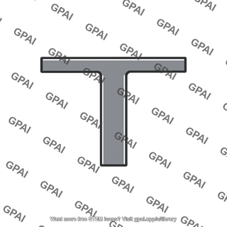 T section cross section