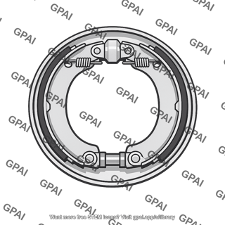 Internal expanding shoe brake
