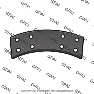 Friction material riveted segment